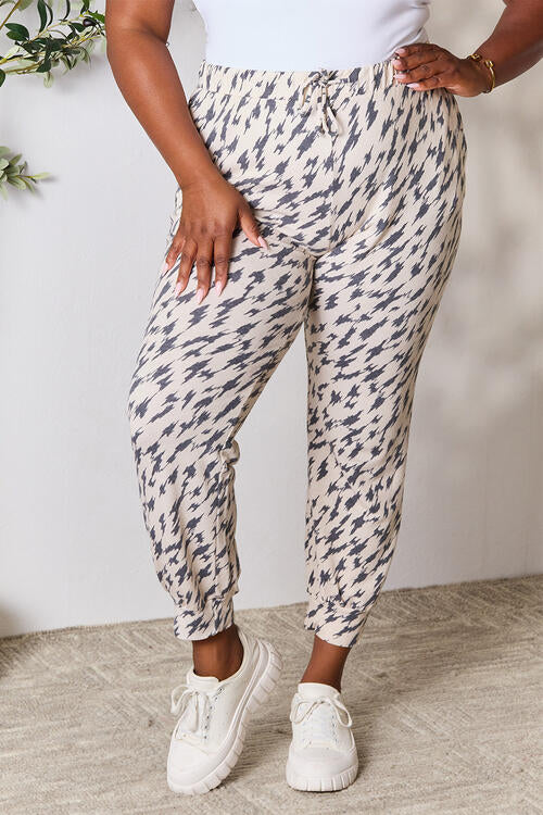 Heimish Full Size Printed Drawstring Pants - T - 1 COLOR -