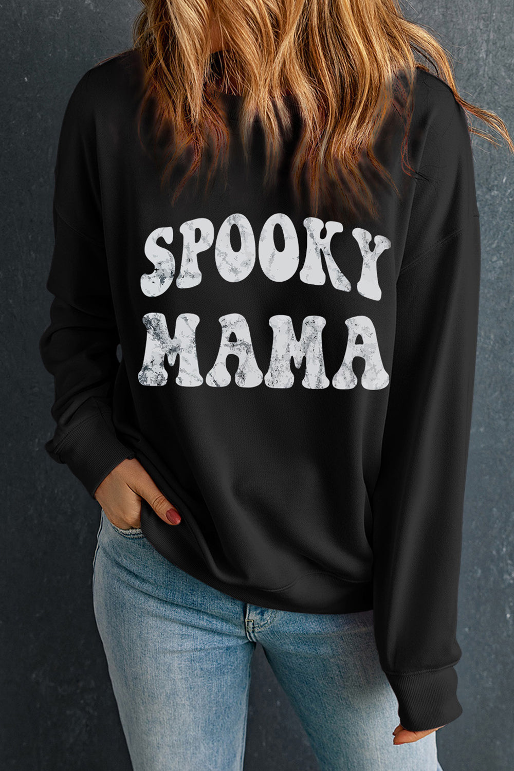 SPOOKY MAMA Graphic Sweatshirt - T - 1 COLOR -