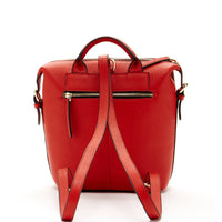 Thumbnail for Ashley Red Leather Backpack Purse -