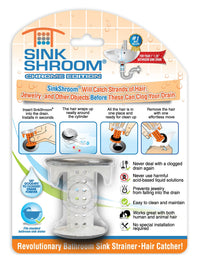 Thumbnail for SinkShroom (Chrome Edition) the Hair Catcher That Prevents Clogged Bathroom Sink Drains