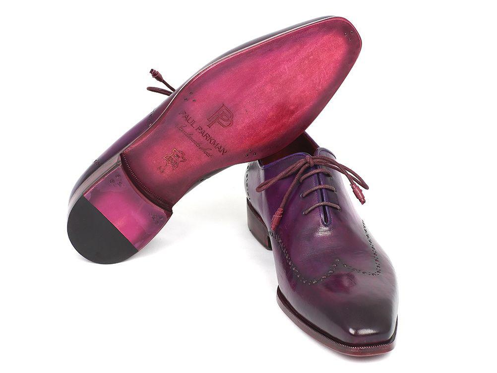 Paul Parkman - Men's Purple Wingtip Oxfords -