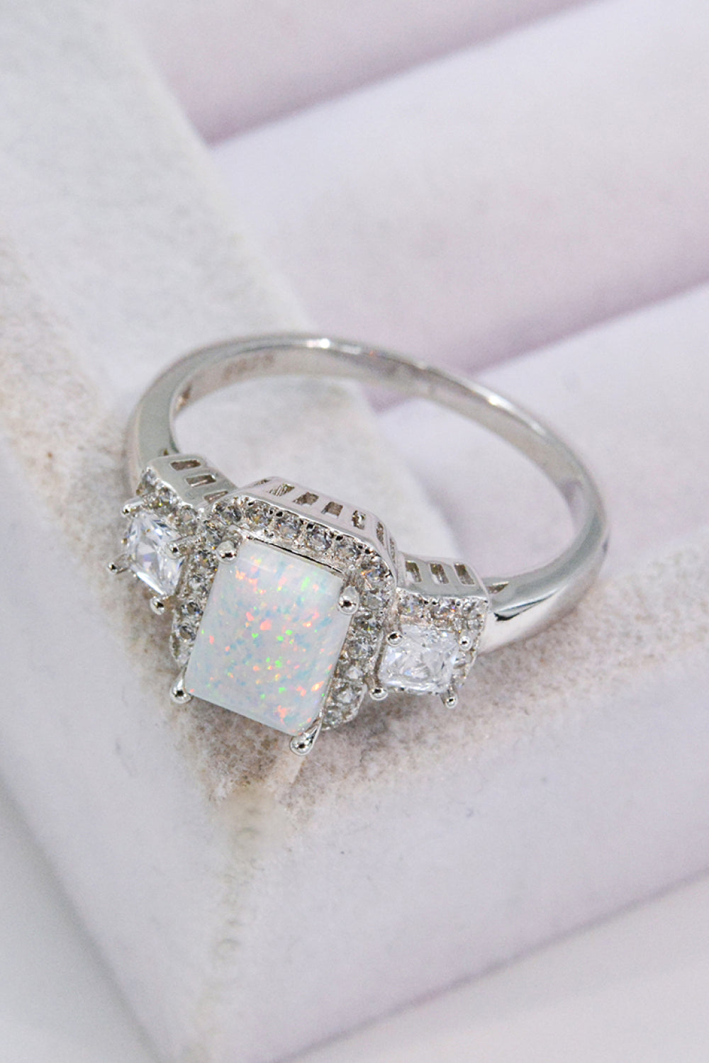 Tell A Story Opal Ring - T - SIZES 5 THRU 10 - 1 COLOR -