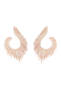 Thumbnail for LATELITA - Flame Hoop Earrings Rosegold -