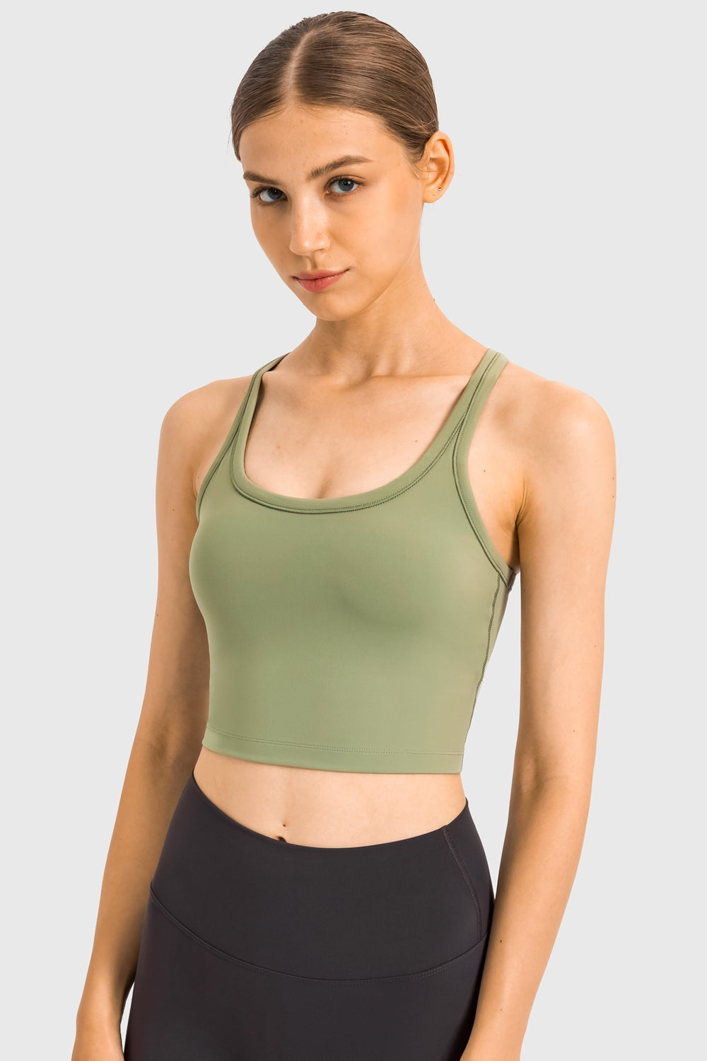 Racerback Sports Bra - T - 6 COLORS -