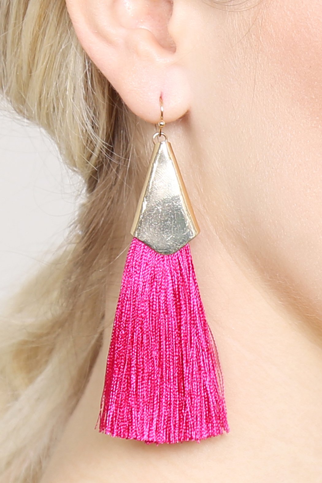 Large Tassel Earrings - 10 COLORS -