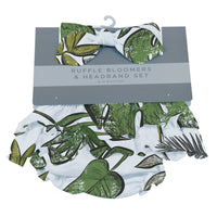 Thumbnail for Newcastle - Tropical Forest Ruffle Bloomers and Headband Set - 1 COLOR -