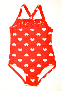 Thumbnail for Little Ashkim - One Piece Little Girl's  & Toddlers Ruffle Swimsuit - 1 COLOR -