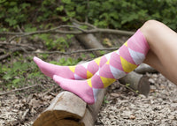 Thumbnail for Women's Mixed & Match Argyle Knee High Socks Set - 5 PACK -