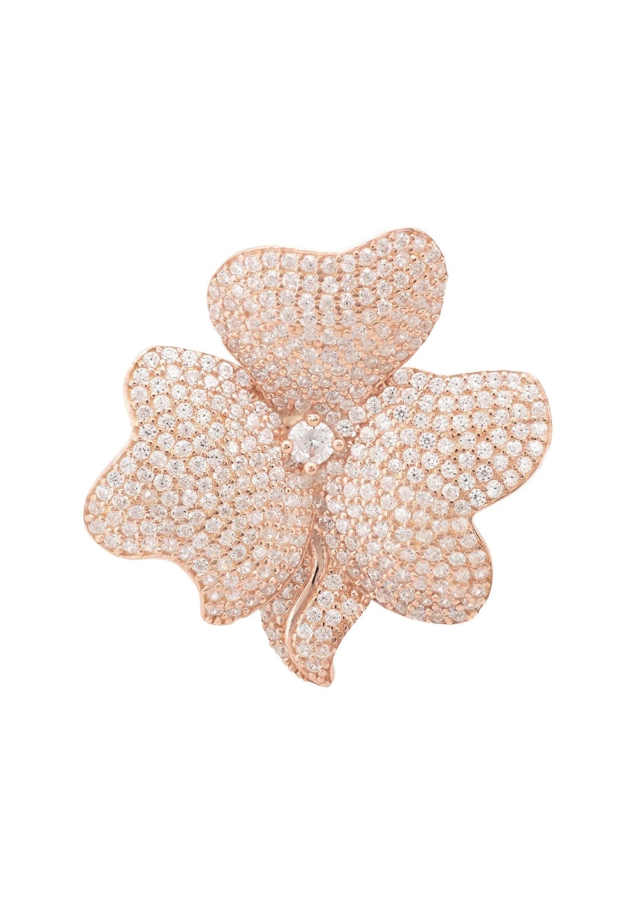 LATELITA - Flower Cocktail Ring Rosegold -