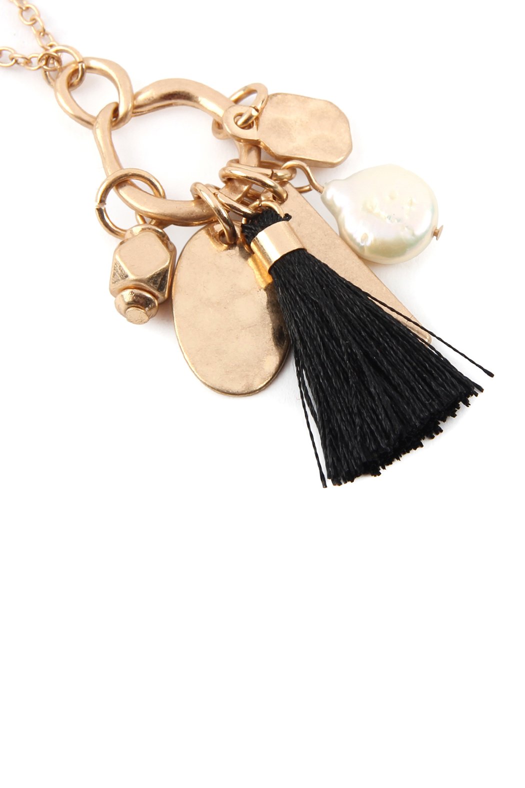 Pearl Tassel Cluster Pendant Necklace - 8 COLORS -