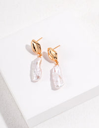 Thumbnail for Baroque Irregular Pearl Drop Earrings