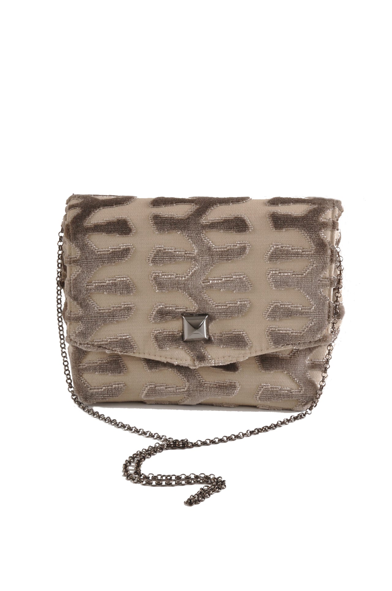 Totem Taupe Square Clutch - 1 COLOR -