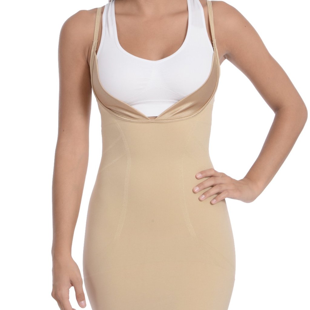 Seamless "Wear Your Own Bra" Full Body Slip Shaper Nude -