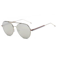 Thumbnail for Erie | S2006 - Modern Teardrop Aviator Flat Mirrored Flat Lens Sunglasses - 4 COLORS -