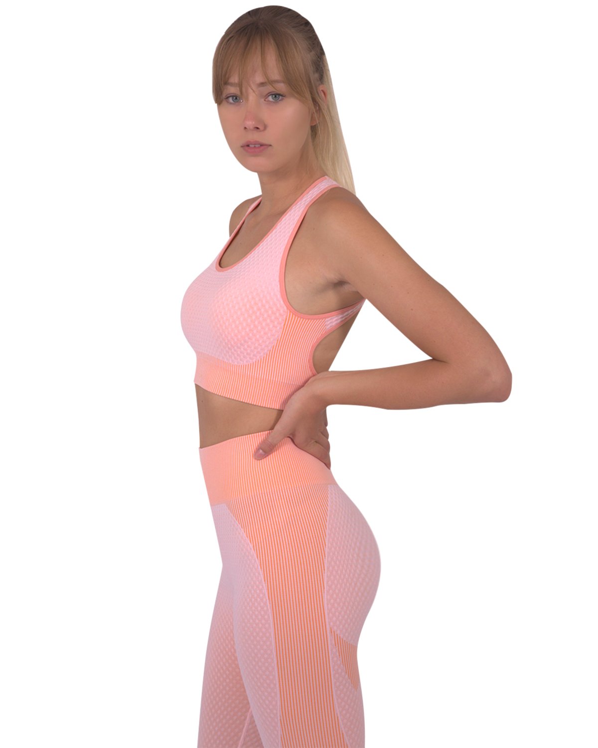 Savoy - Trois Seamless Sports Bra - Pink  - 1 COLOR -