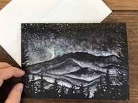 Thumbnail for Smoky Mountains Storm at Night : Blank Greeting Cards - 5