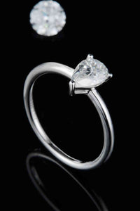 Thumbnail for 1 Carat Moissanite 925 Sterling Silver Solitaire Ring