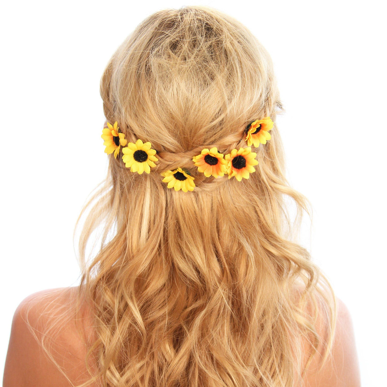 KRISTIN PERRY - Sunflower Hair Grips - Set of (6) -