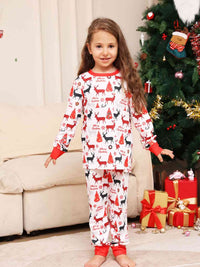 Thumbnail for TODDLER Reindeer Print Top and Pants Set - T -