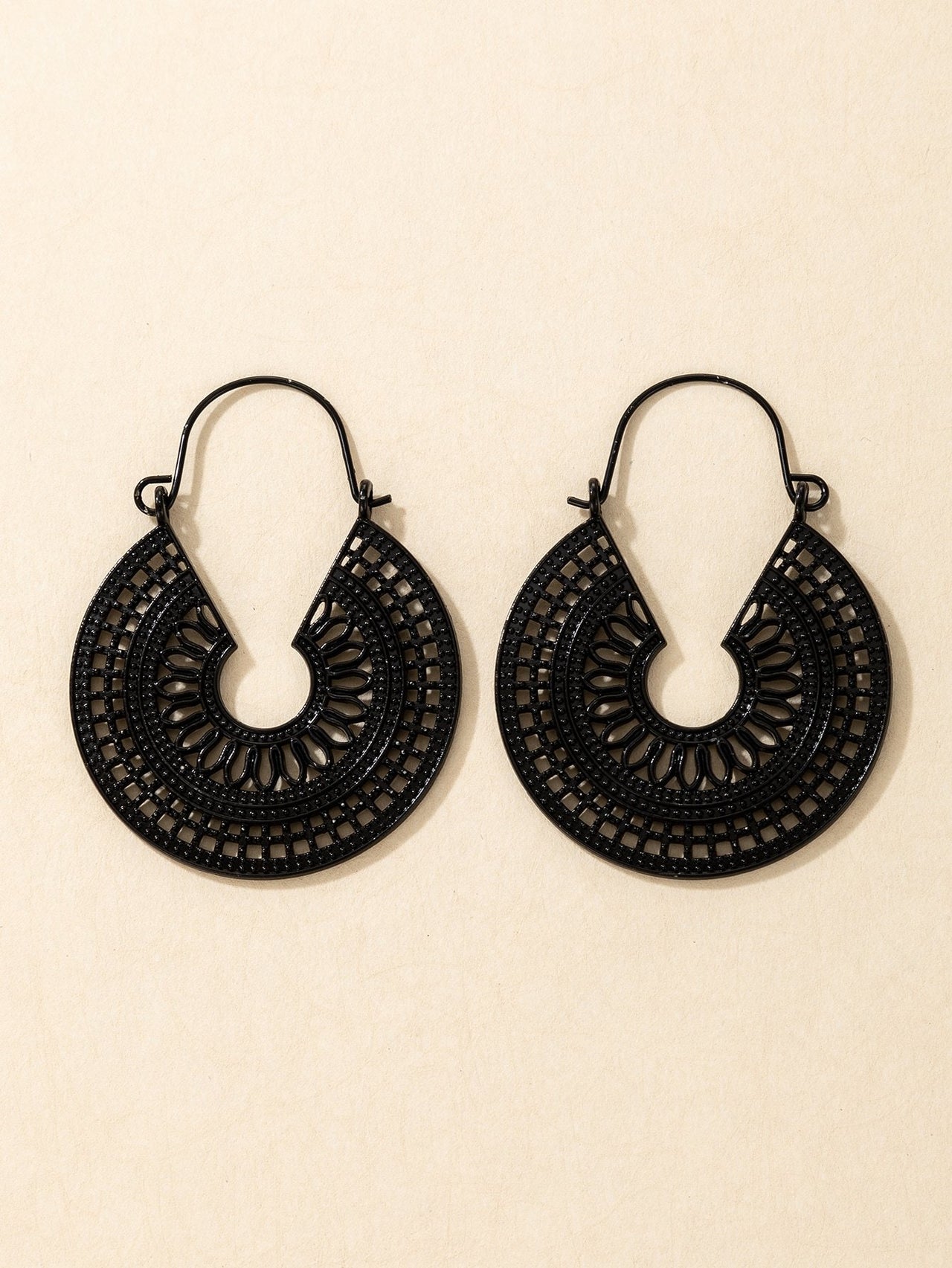 BCNY - Beautifully Bold Tribal Hoop Earrings -