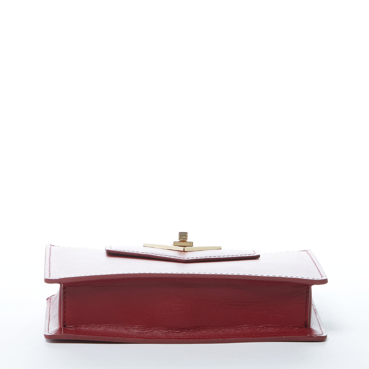 Mary Small Crossbody Leather Wristlet Burgundy -