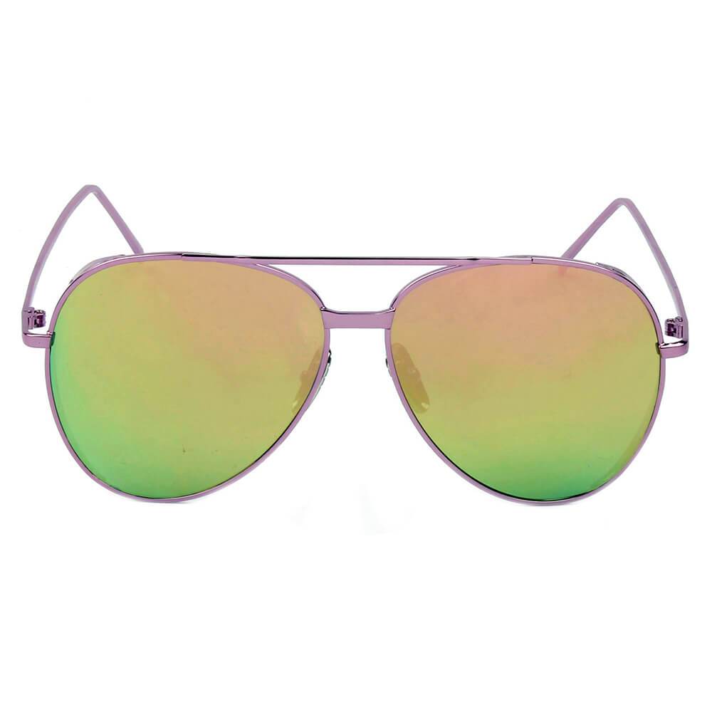 Delan | CD12 - Premium Mirrored Lens Oversize Aviator Sunglasses - 6 COLORS -