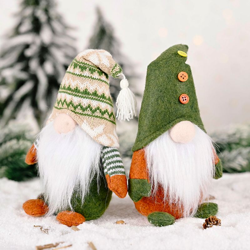 Handmade Christmas Elf Gnome Decoration - Standing Swedish Gnome Tomte Ornaments - 9.45" - 11.1" - [14-20 DAY DELIVERY] - SINGLE OR 2 COMBO TYPES -