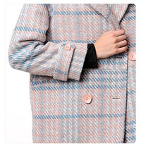 Thumbnail for Luxury & Me - Double Breasted Coat - Plaid - 1 COLOR -