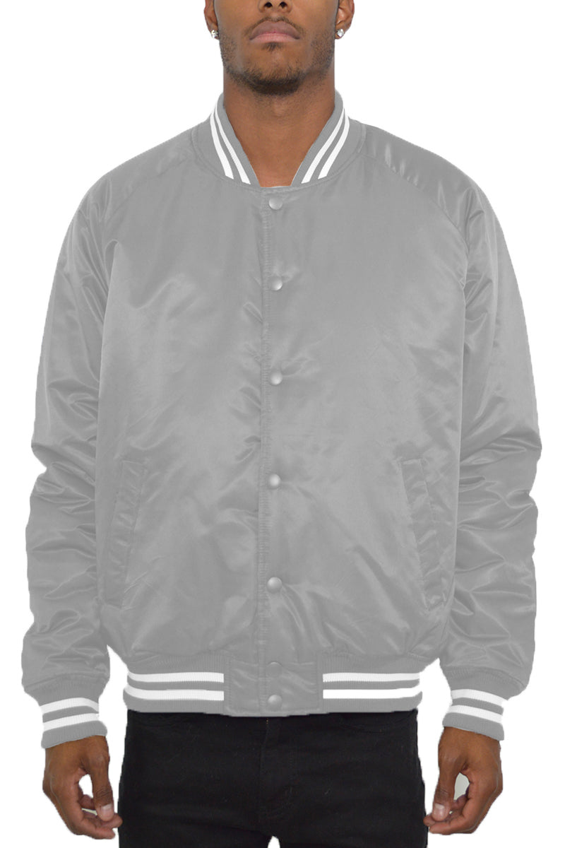 Classic Varsity Windbreaker Bomber Jacket - 1 COLOR -