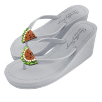 Thumbnail for SAND BY SAYA N.Y. - Watermelon - Women's High Wedge - 3 COLORS -