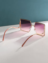 Thumbnail for BCNY - Chic Square Studded Frame Sungasses - 1 COLOR -