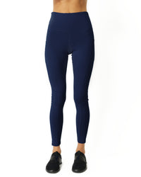 Thumbnail for Savoy - High Waisted Yoga Leggings with pocket - Navy Blue - 1 COLOR -