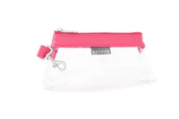 Thumbnail for Keyper - Bright Pink CLEAR Bag  - Vegan Leather Trim - 2 OPTIONS -