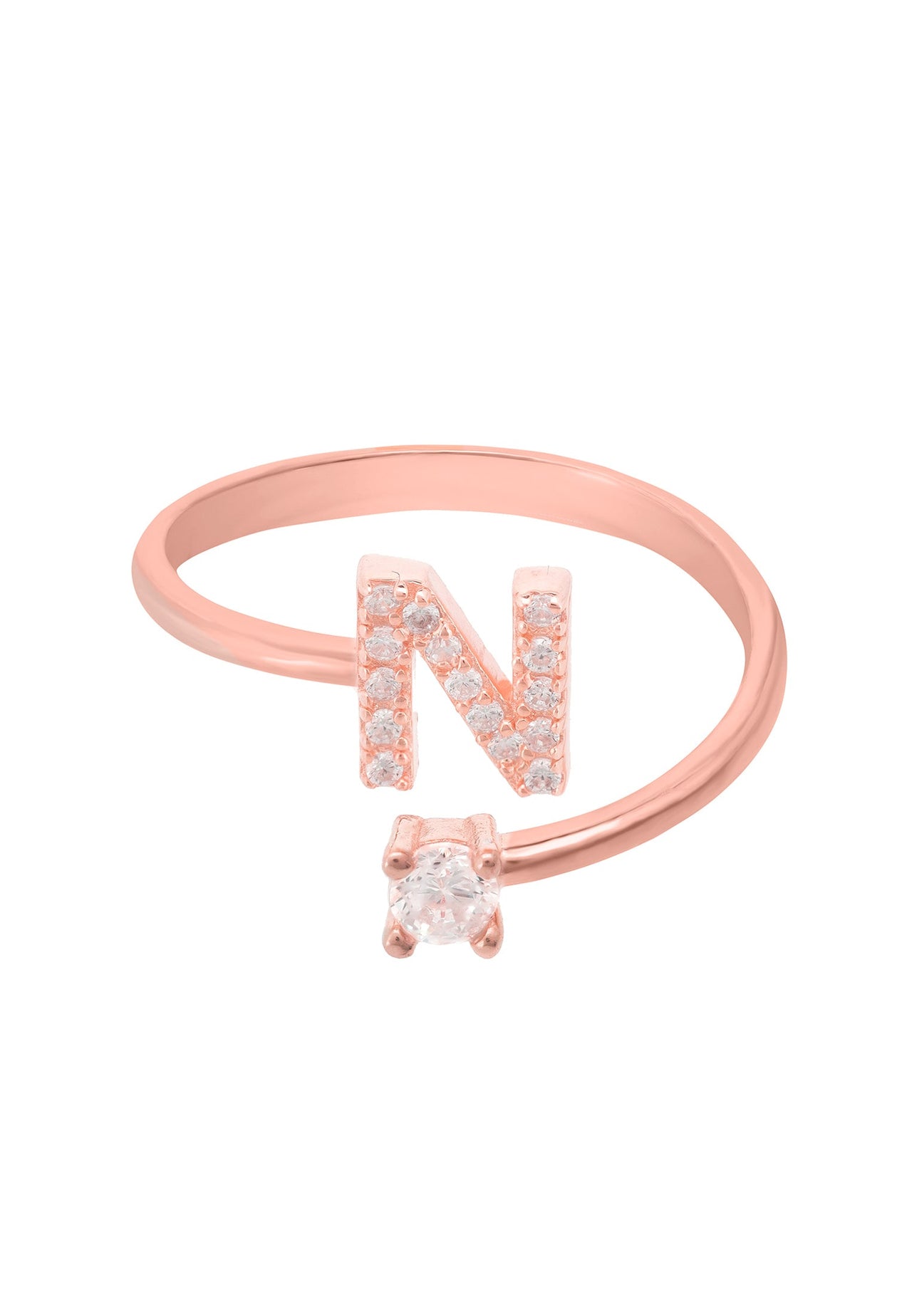 Initial Ring Rosegold N -