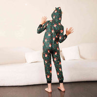 Thumbnail for KIDS Printed Hooded Long Sleeve Jumpsuit - T -