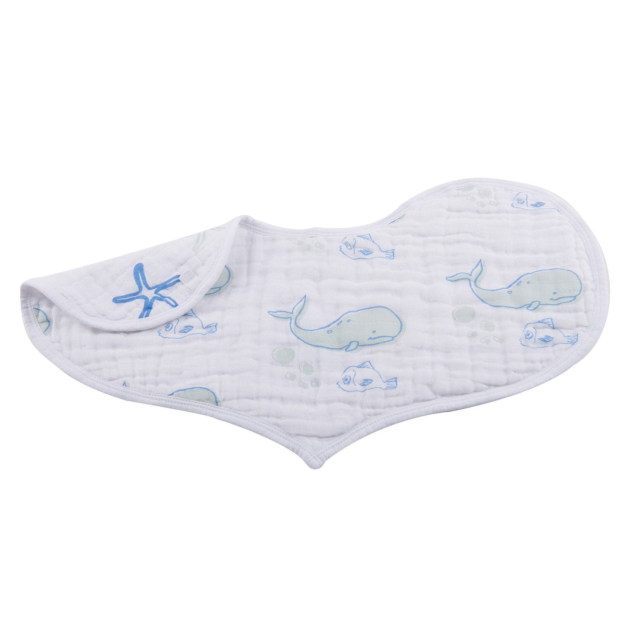 Newcastle - Ocean Cotton Heart Bib 2PK -