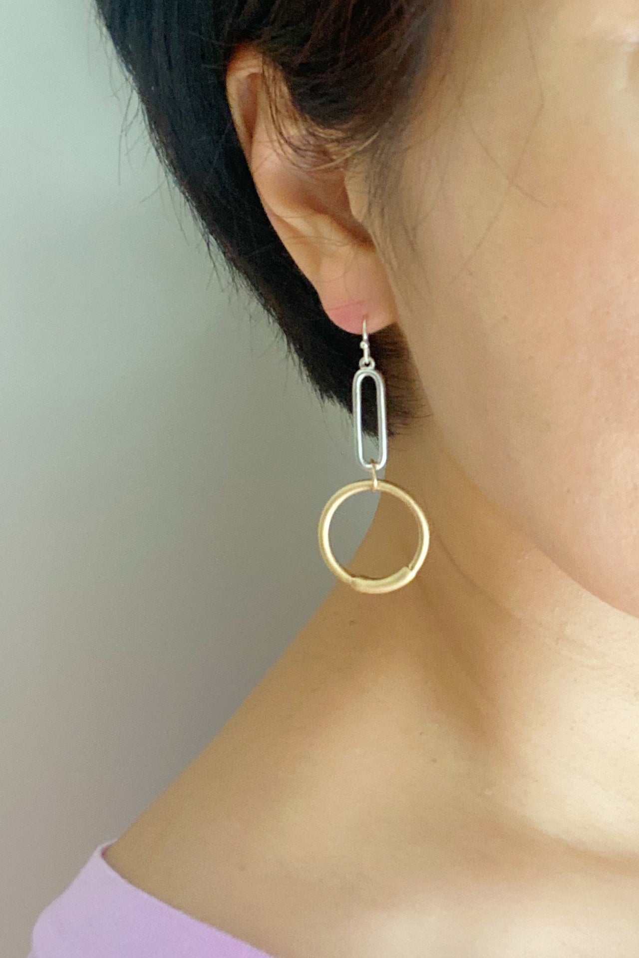 Ellison & Young - Linked Shapes Earrings -