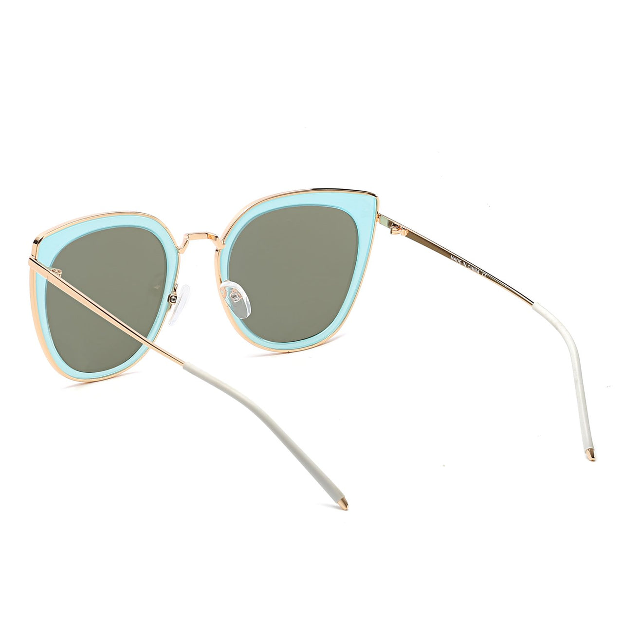 Saskia | CA11 - Womens Polarized Cat Eye Fashion Rim Sunglasses - 6 COLORS -