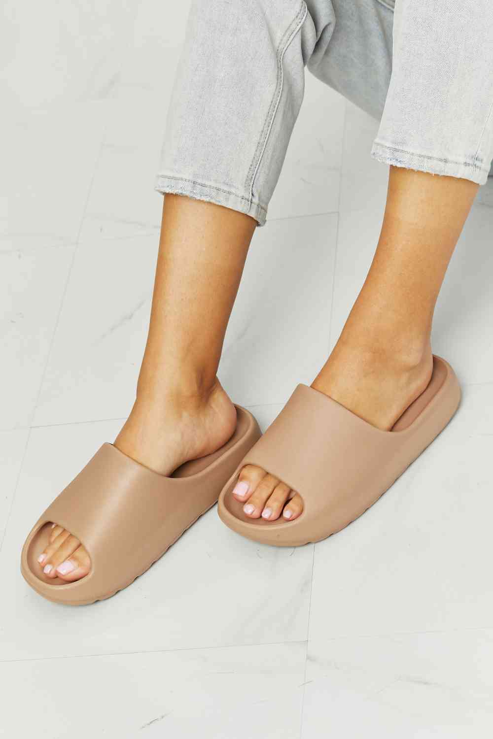 NOOK JOI In My Comfort Zone Slides in Beige - T - 1 COLOR -