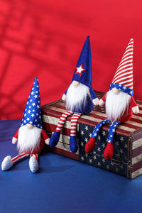 Thumbnail for Set of 3 Independence Day Pointed Hat Gnomes - 10.6