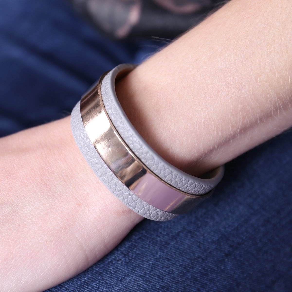 Simple Leather Cuff Bracelet - 4 COLORS -