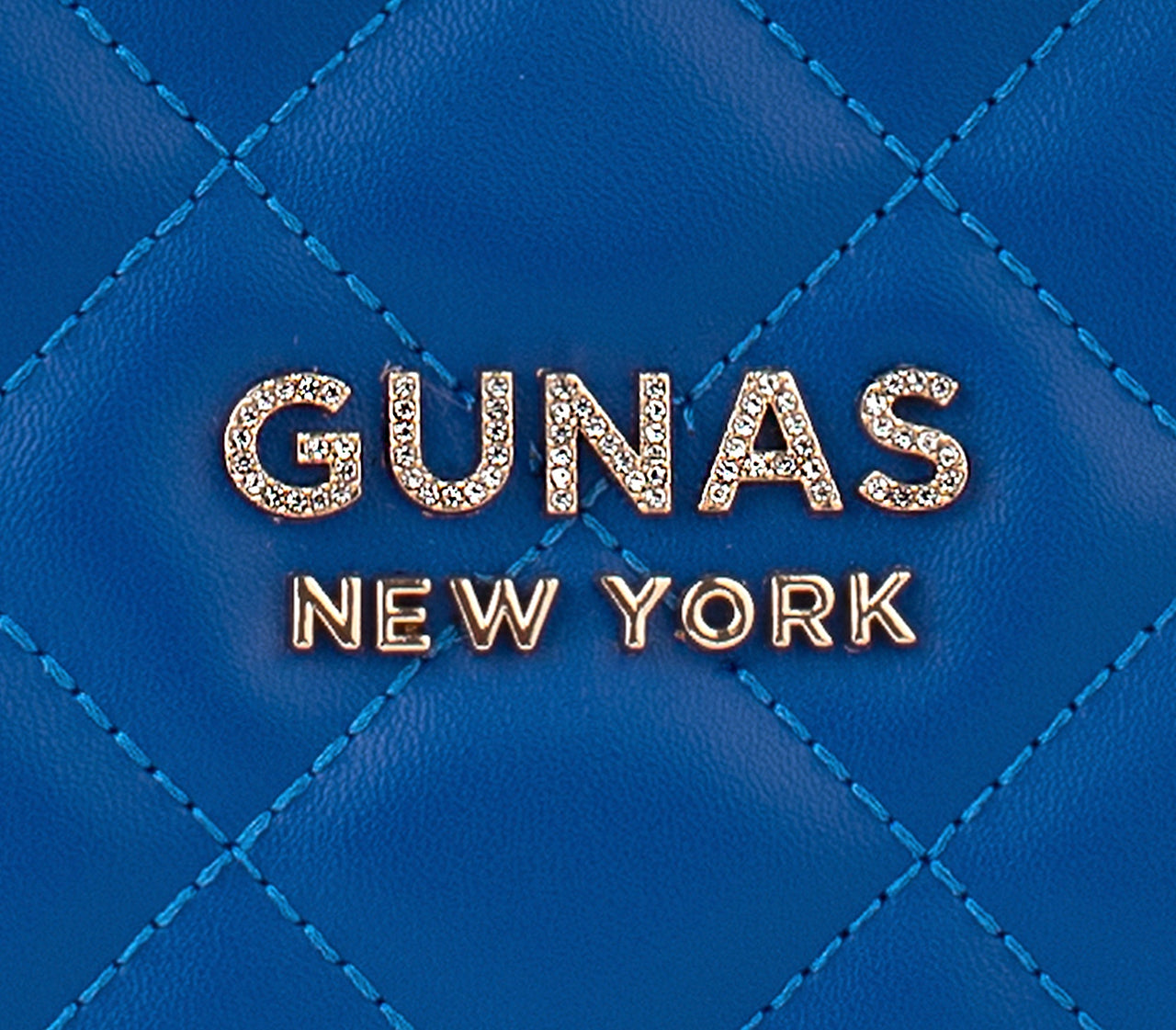 GUNAS NEW YORK - Koi - Blue Quilted Vegan Leather Purse - 1 COLOR -