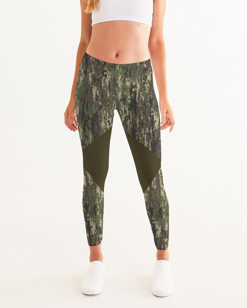 Chaluisant - Graphic Camo Women's Yoga Pants -