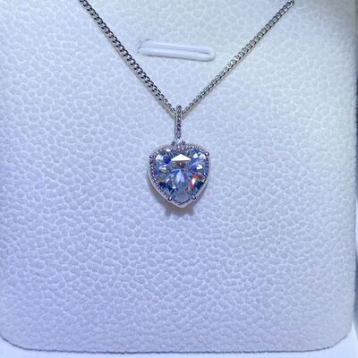 2 Carat Moissanite 925 Sterling Silver Necklace