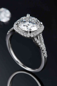 Thumbnail for 3 Carat Moissanite Halo Ring