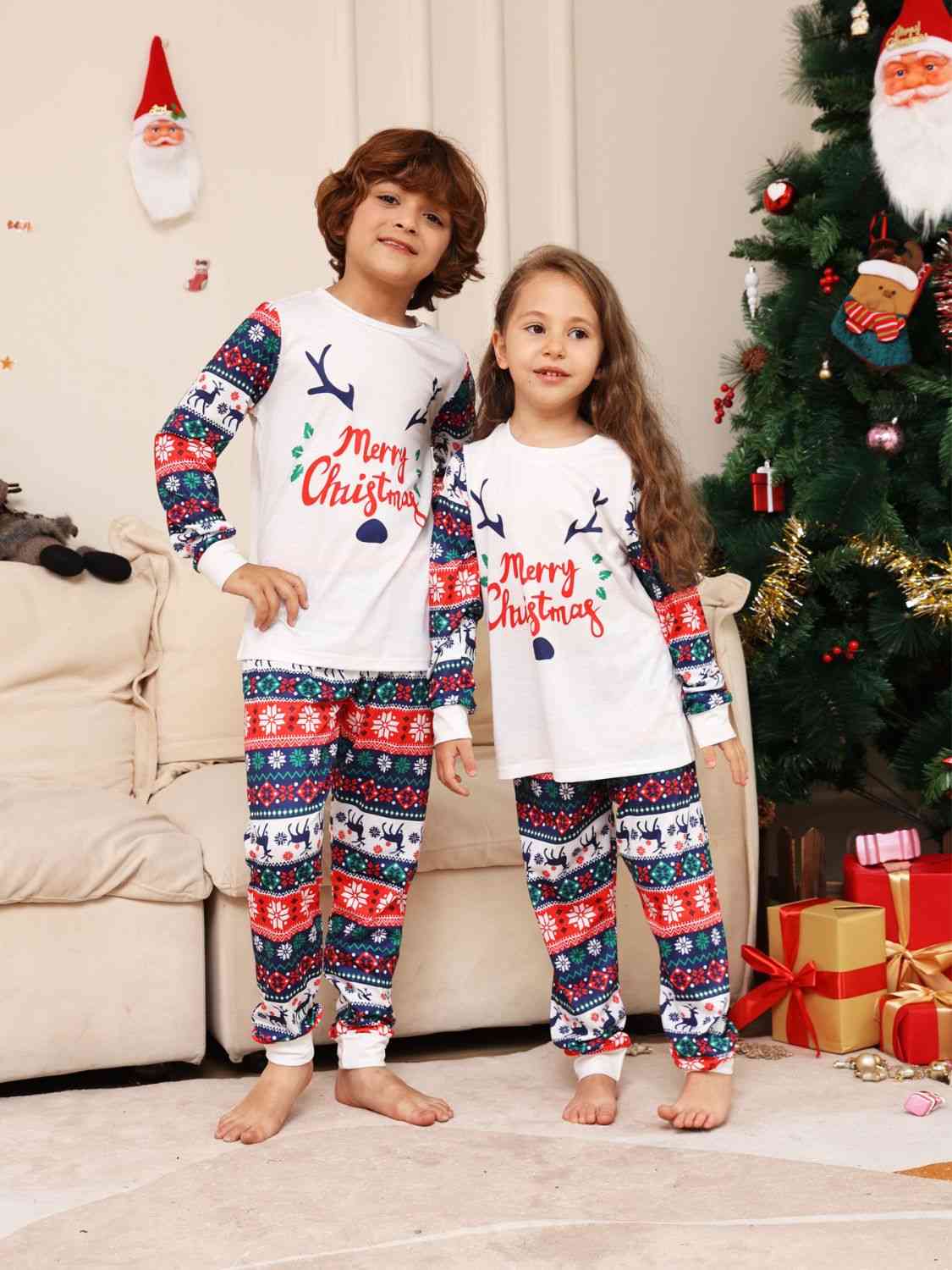 KIDS MERRY CHRISTMAS Top and Pants Set - T -