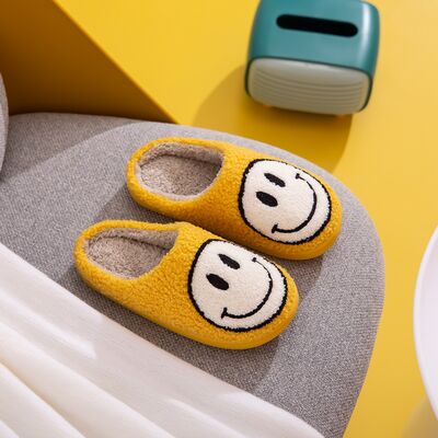 Melody Smiley Face Slippers - T - 1 COLOR -