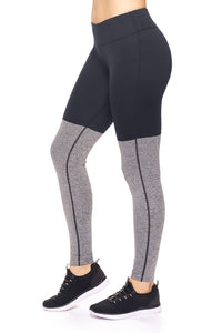 Thumbnail for Women's Heather Blocked Legging - 2 COLOR COMBOS