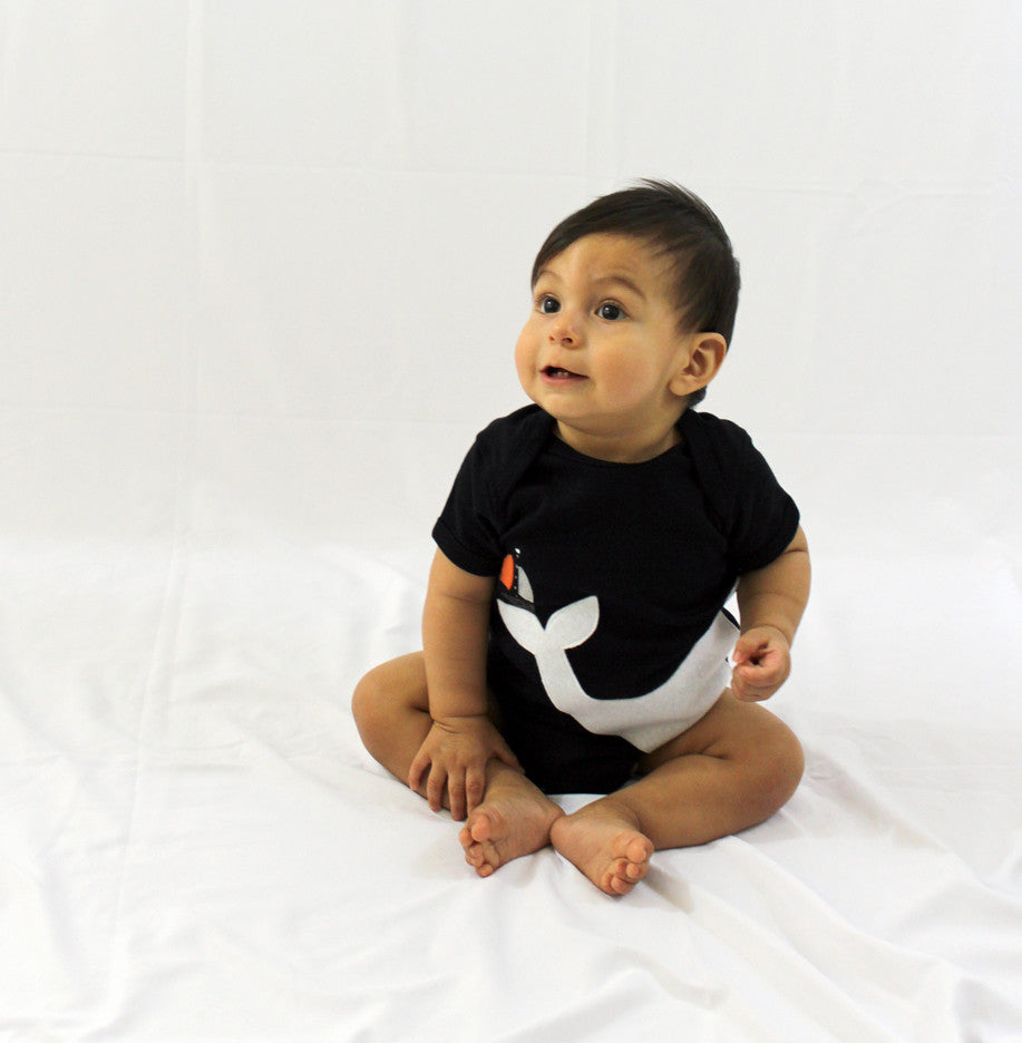 Baby Onesie - Big Whale and Little Sailboat - 1 COLOR -