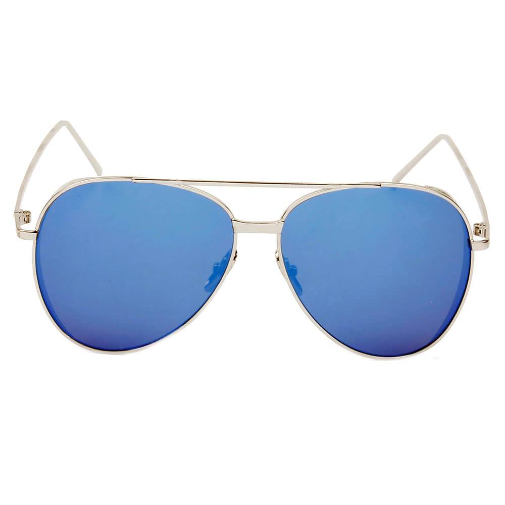 Delan | CD12 - Premium Mirrored Lens Oversize Aviator Sunglasses - 6 COLORS -